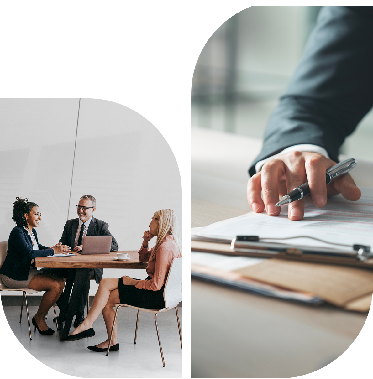 Business meeting with diverse professionals