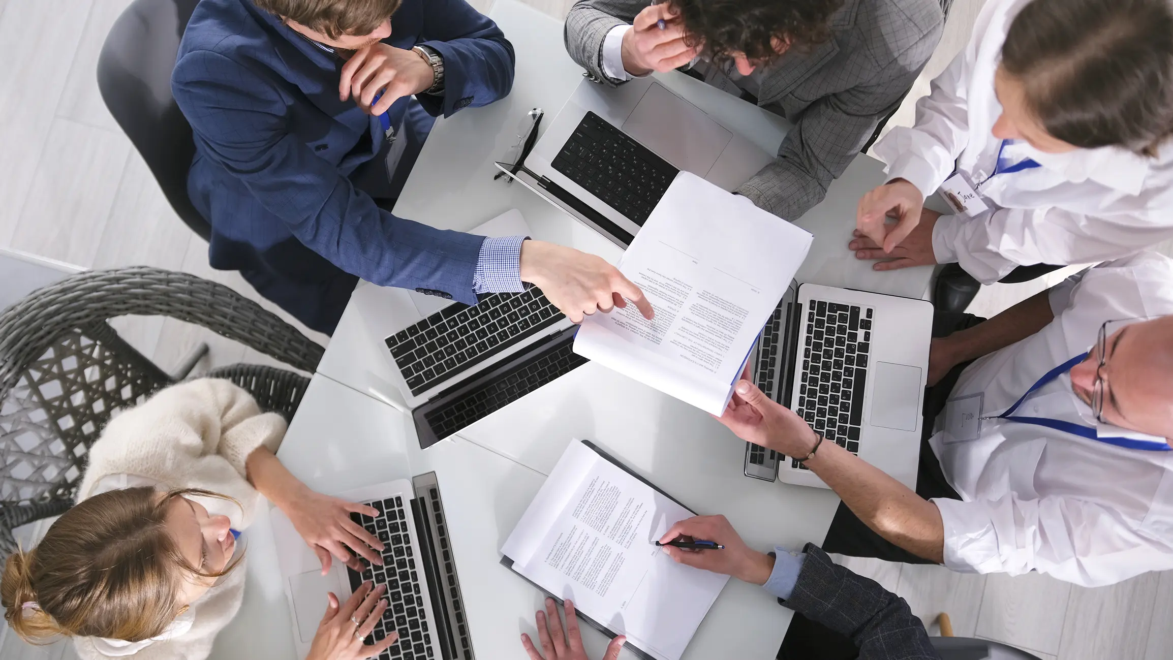 People working together in a meeting