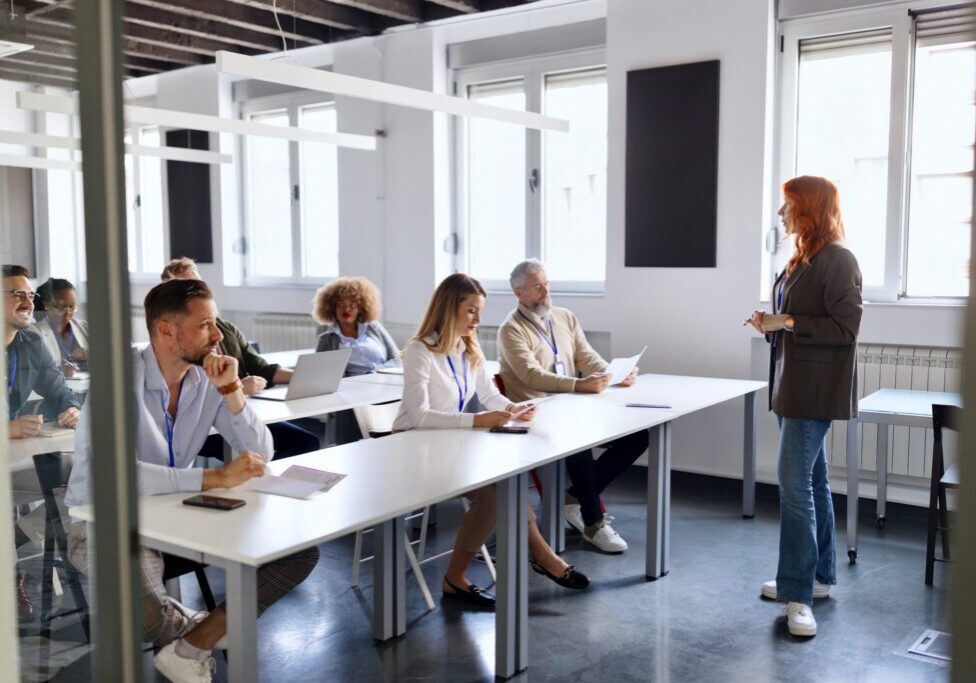 Group in a conference room